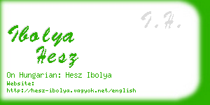 ibolya hesz business card